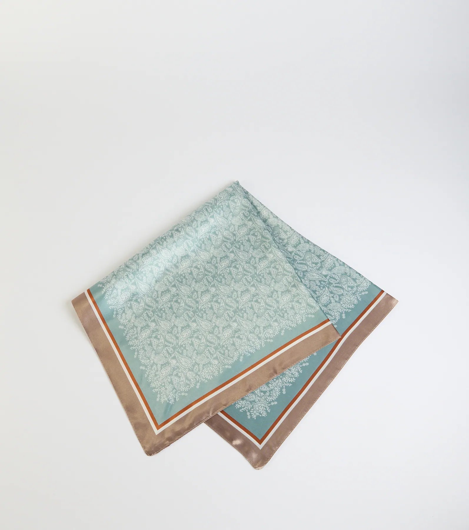Chic And Breezy Paisley Satin Scarf