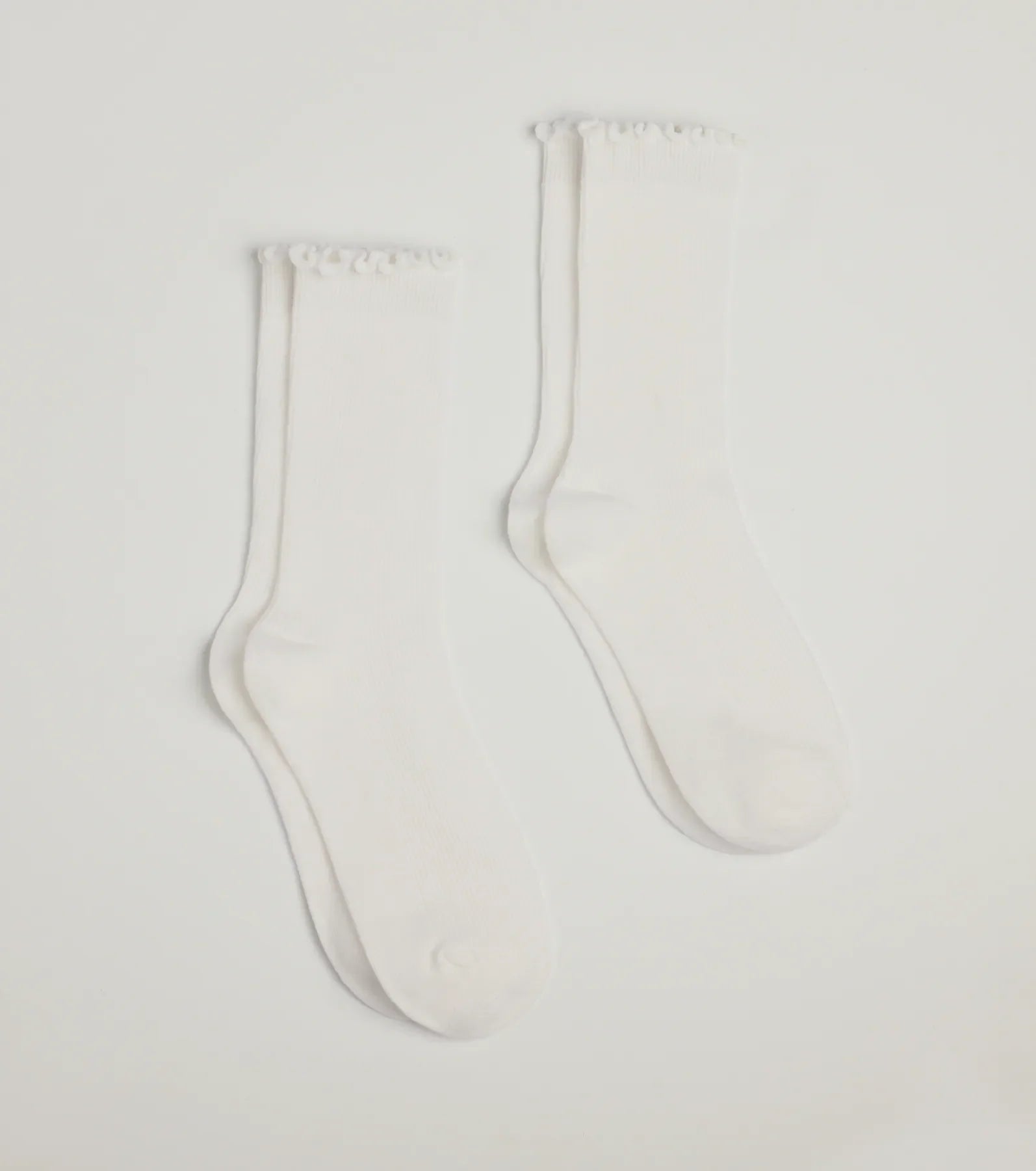 Perfect Set Two-Pack Ruffle Trim Socks