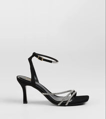 So Icy Rhinestone Kitten Stiletto Heels