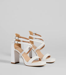 Stylish Steps Strappy Platform Heels
