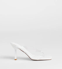 Sleek And Stunning Thong Stiletto Mules