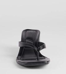 Elevated Chic Thong-Strap Mules
