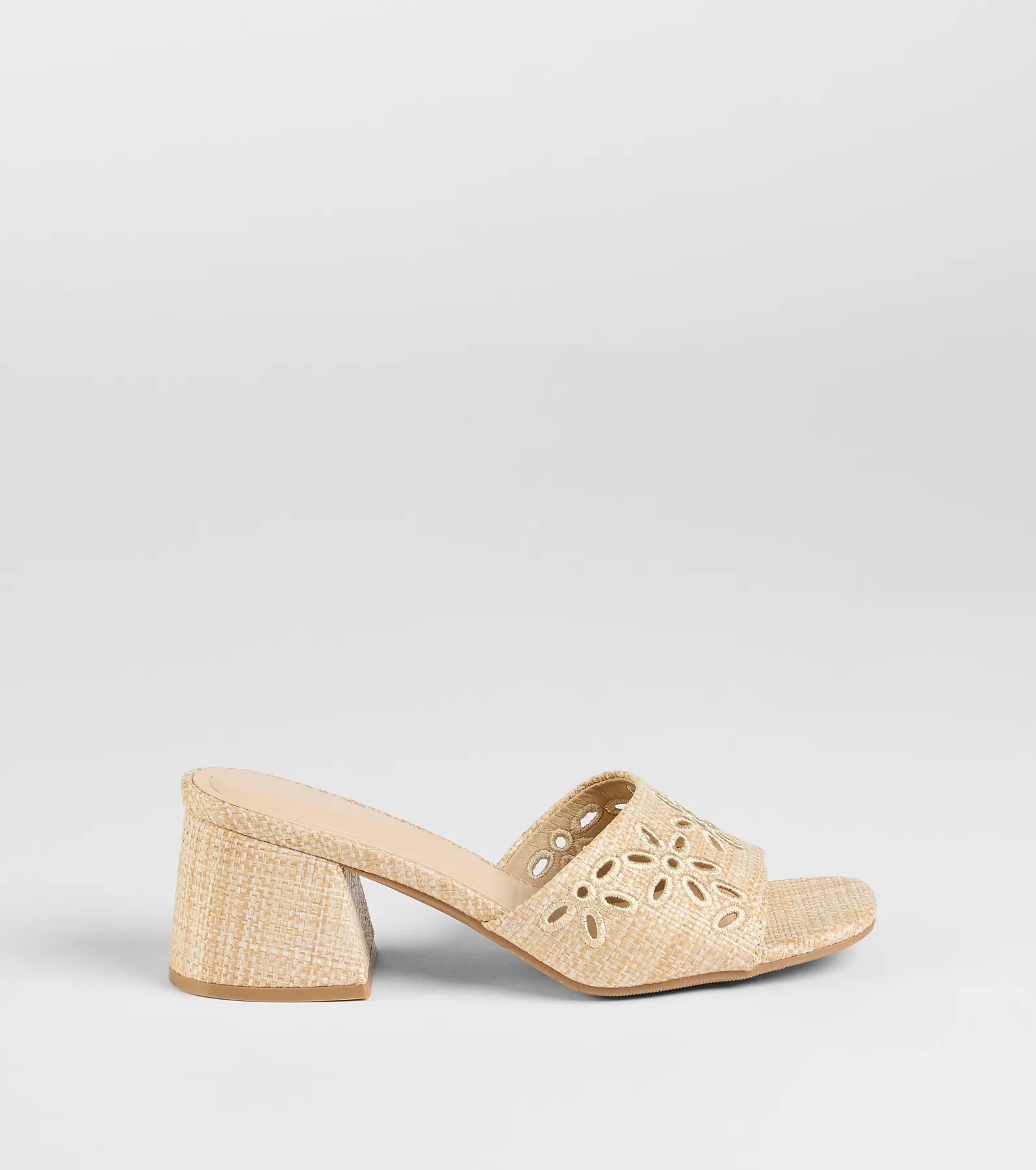 Perfect Pair Cutout Block Heel Mules