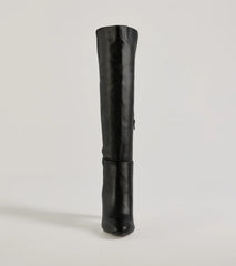 Looking Sleek Under-The-Knee Block Heel Boots