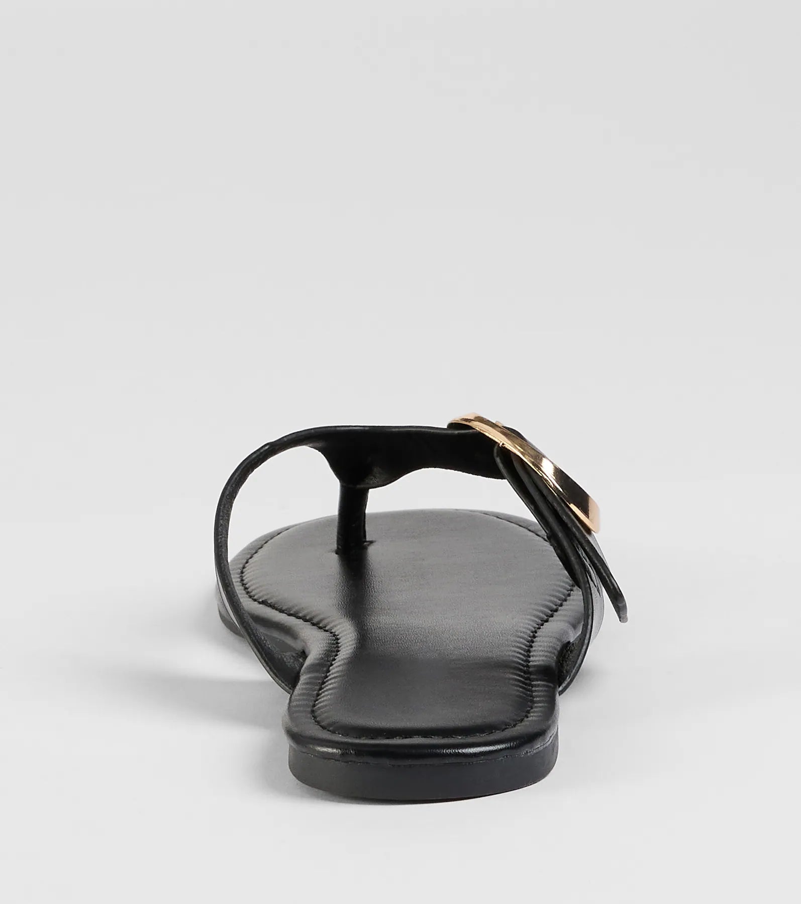 Statement Gleam Buckle Thong Sandals