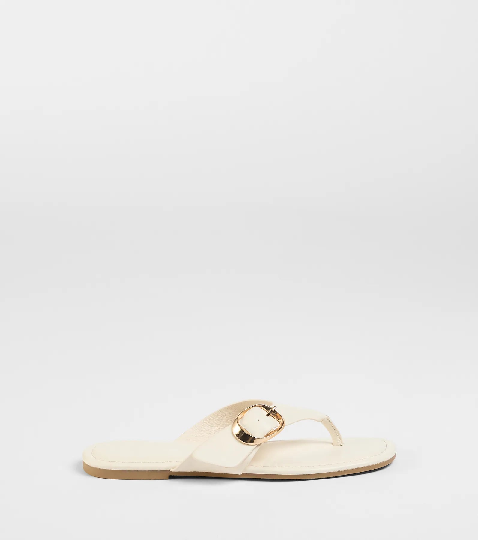 Statement Gleam Buckle Thong Sandals