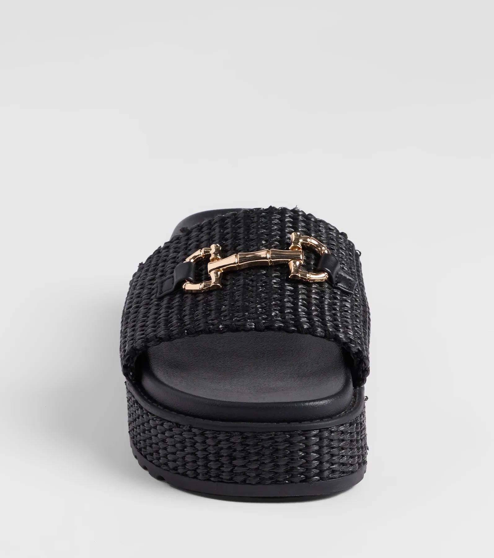Slide Into Spring Platform Straw Sandals