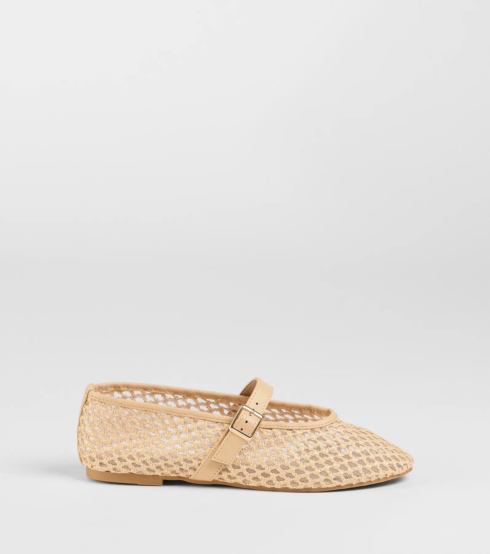 Adorable Style Braided Mesh Ballet Flats