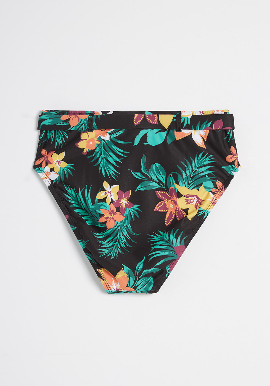 Boardwalk Bliss High-Waisted Bikini Bottom (Final Sale)