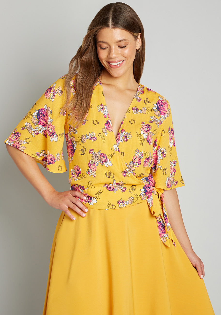 Best Is Yet to Come Wrap Top (Final Sale)