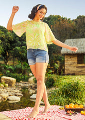Fluttering Outta Sight Blouse (Final Sale)