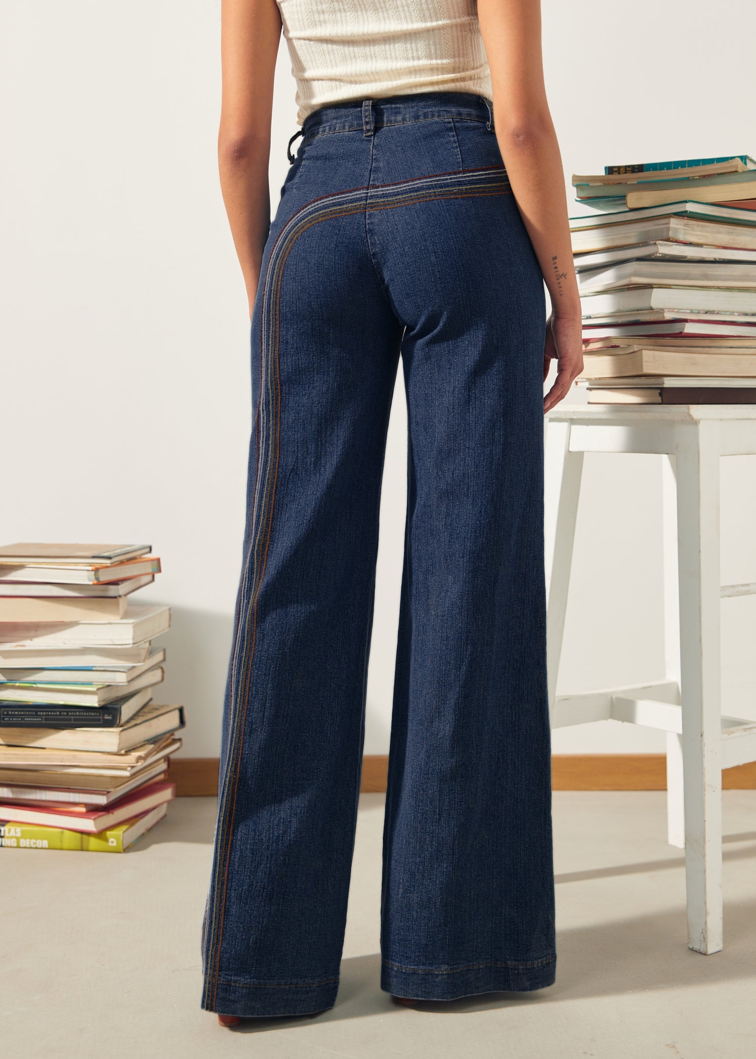 Rainbow With Me Wide-Leg Jeans