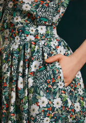 Doris 100% Cotton Skirt - Winter Floral