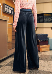 Cider, Spice & Everything Nice Wide Leg Velvet Pants