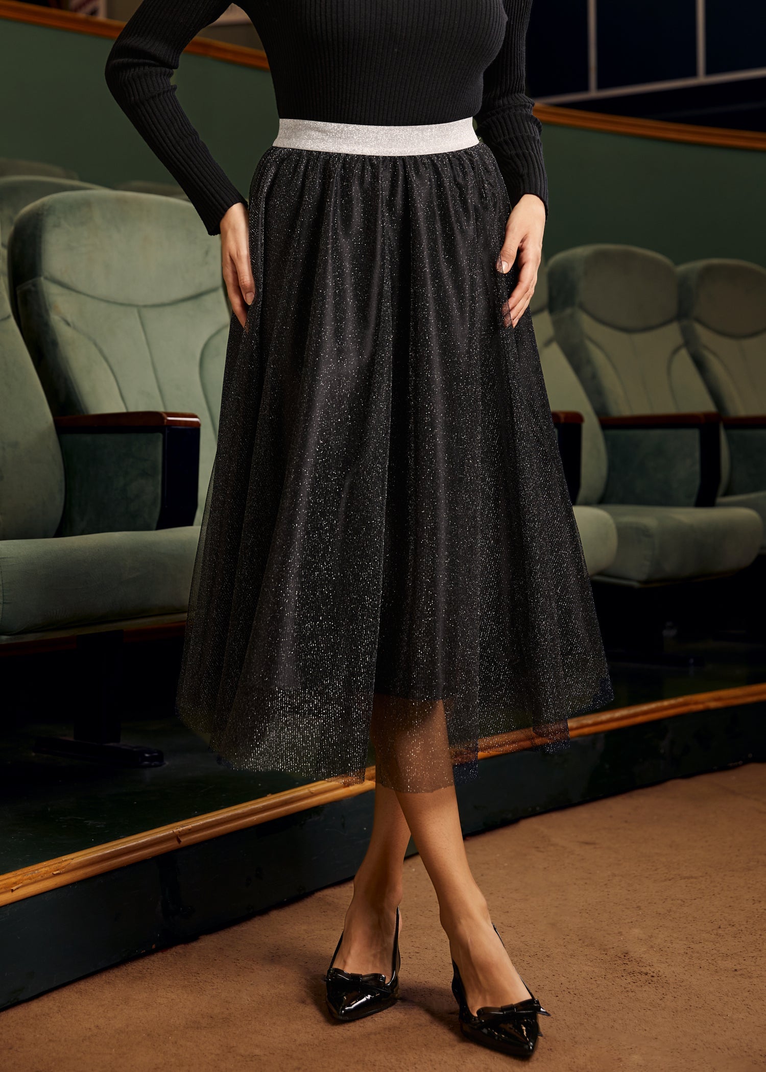 Time Capsule Tulle Midi Skirt