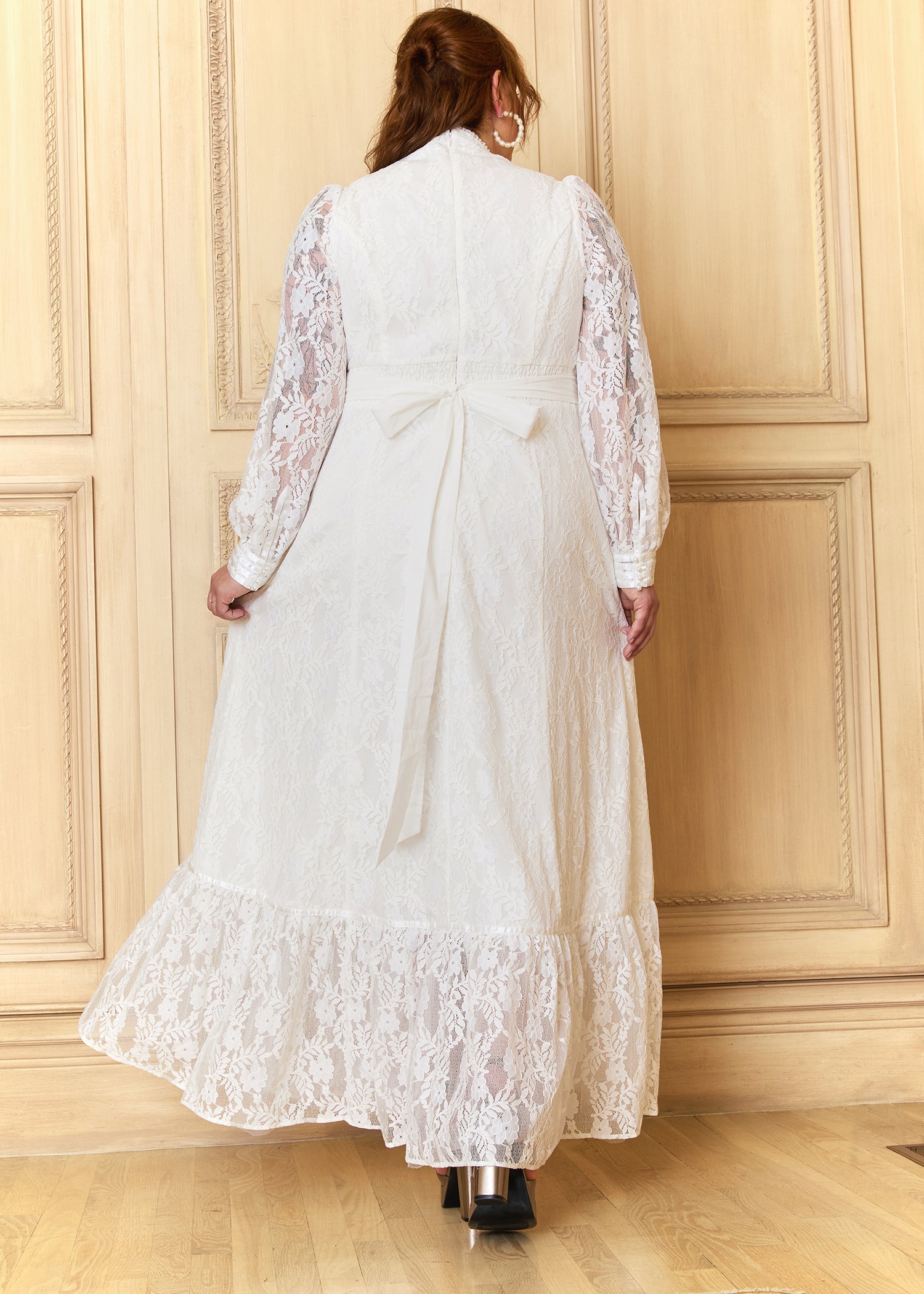 GUNNE SAX for ModCloth Beth Lace Corselette Maxi Dress