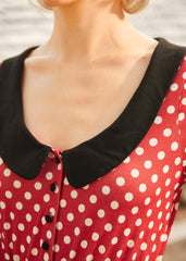 Dottie Delight Collared Dress (Final Sale)