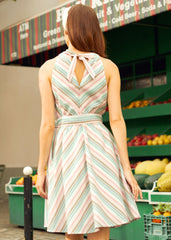 The Taffy Twist Halter Dress