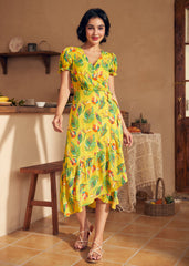 Air of Elegance Wrap Dress