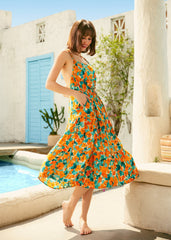 Twists and Tendrils Overall Midi Dress