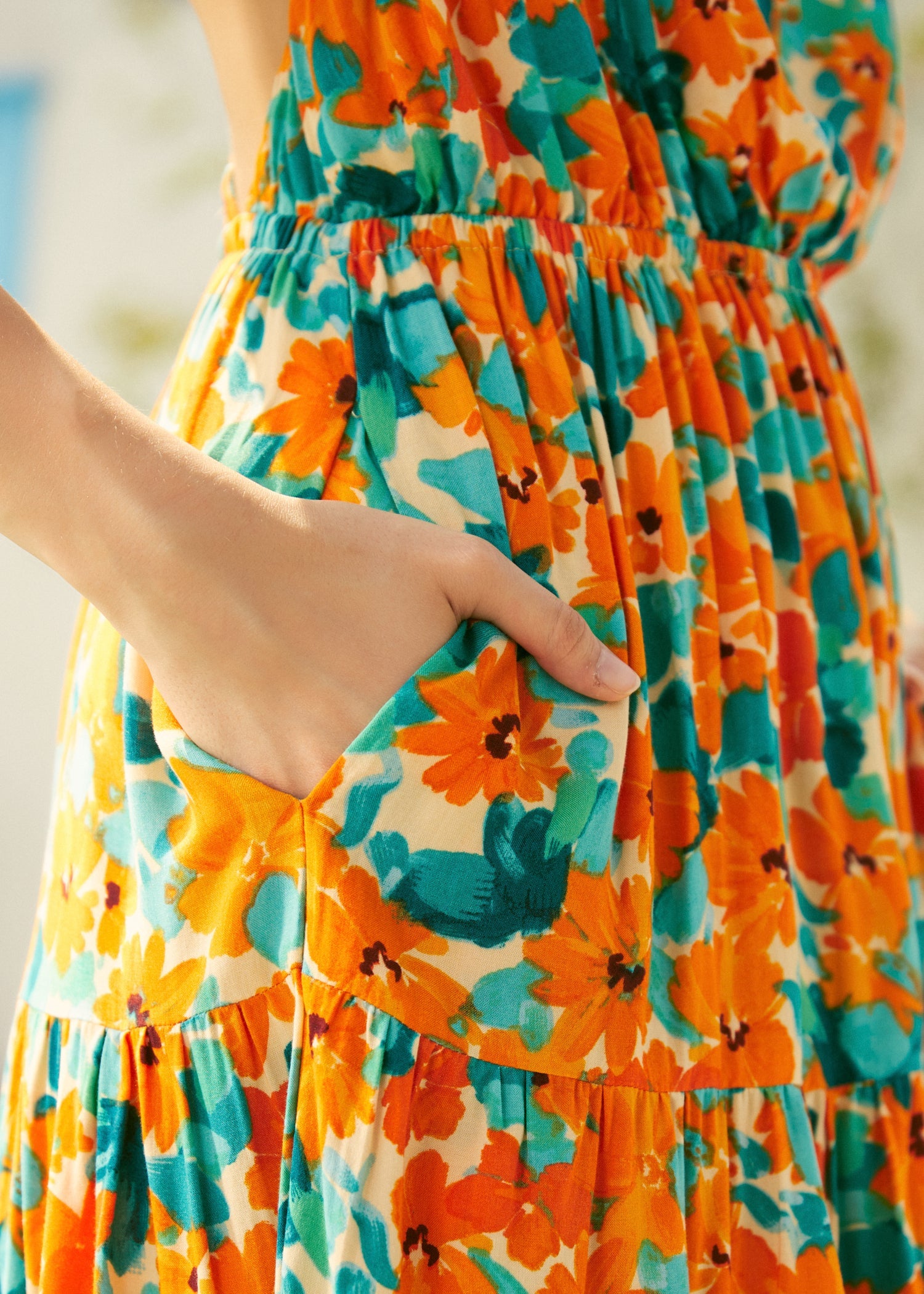 Twists and Tendrils Overall Midi Dress