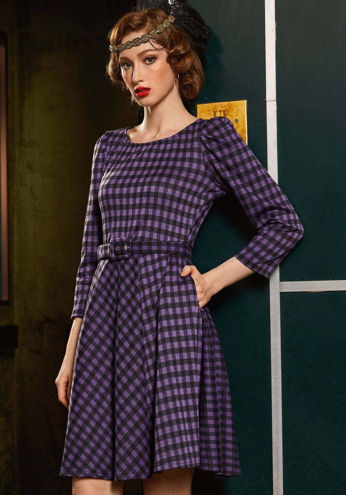 Check, Please! Fit & Flare Dress