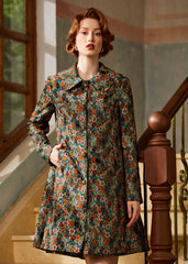 Timeless Brocade Midi Coat