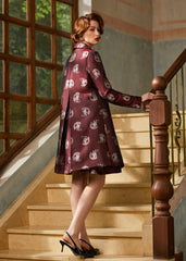 Timeless Brocade Midi Coat