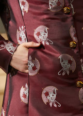 Timeless Brocade Midi Coat