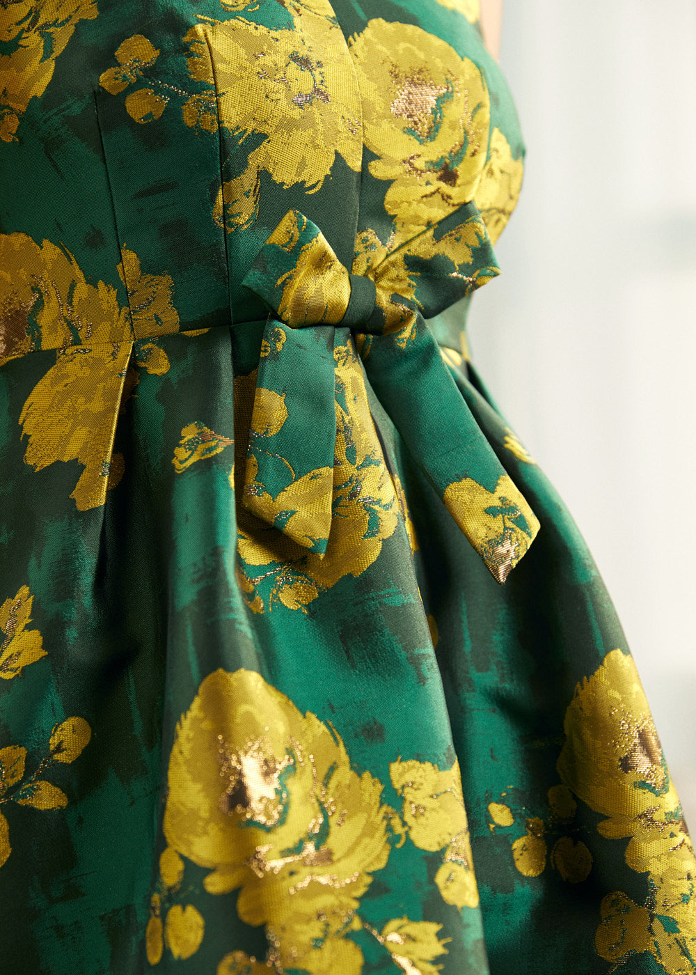 Gilded Garden Fit & Flare Dress
