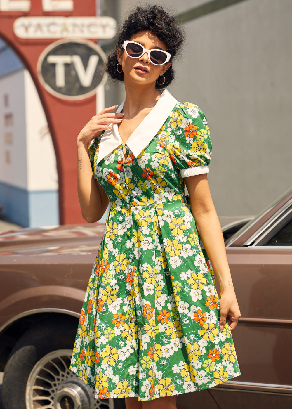 Served With a Smile Fit & Flare Dress