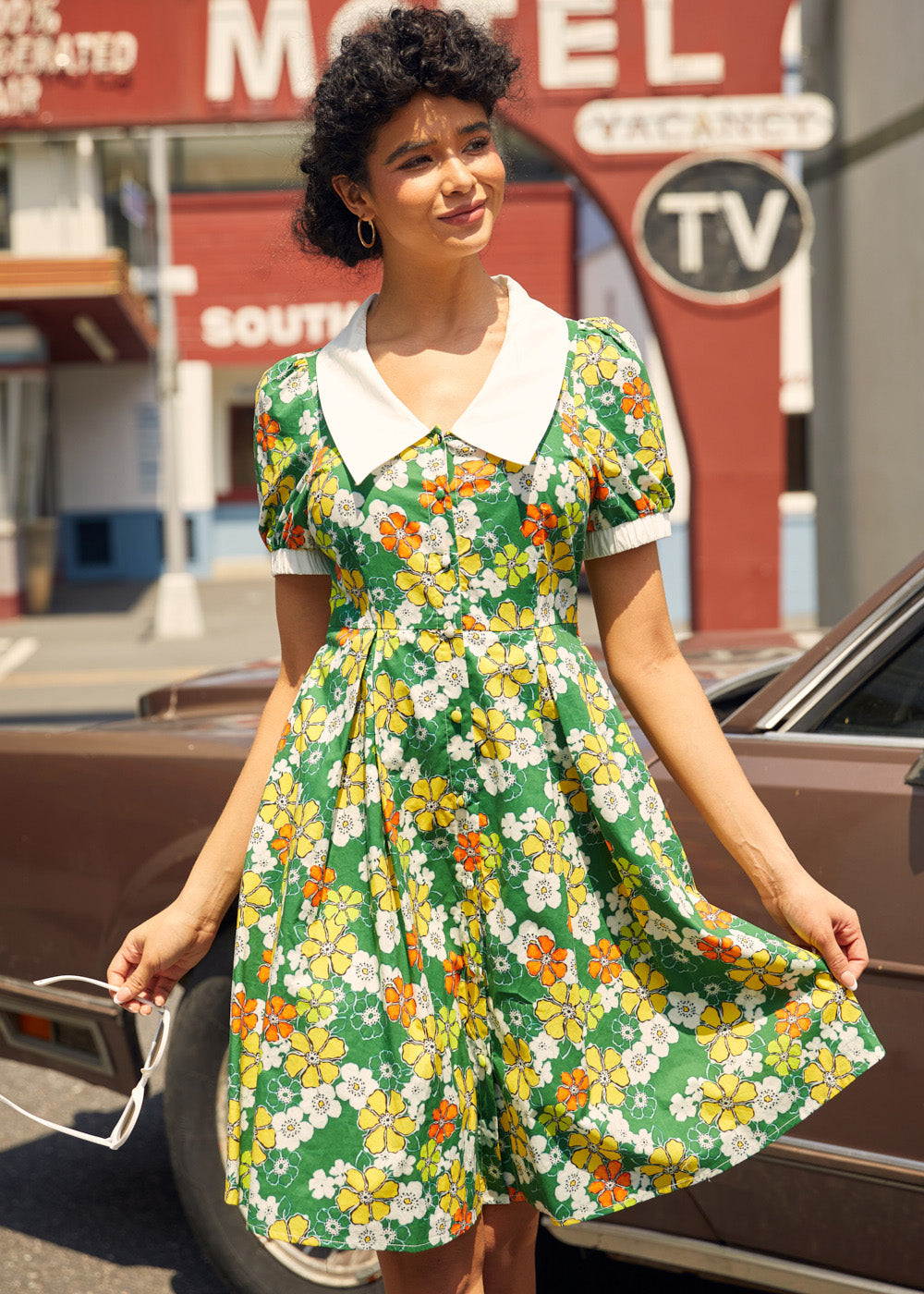 Served With a Smile Fit & Flare Dress