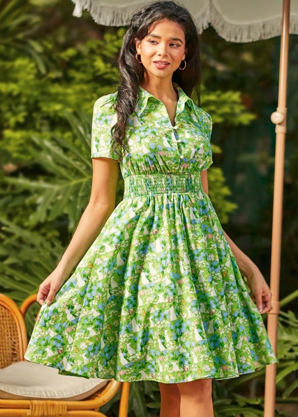 Twirl Power Fit & Flare Dress