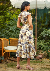 Wrap Star Ruffle Dress