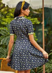 Trimmed in Charm Fit & Flare Dress