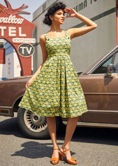 Petal to the Metal Fit & Flare Dress