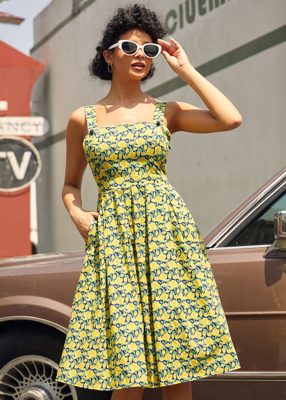 Petal to the Metal Fit & Flare Dress