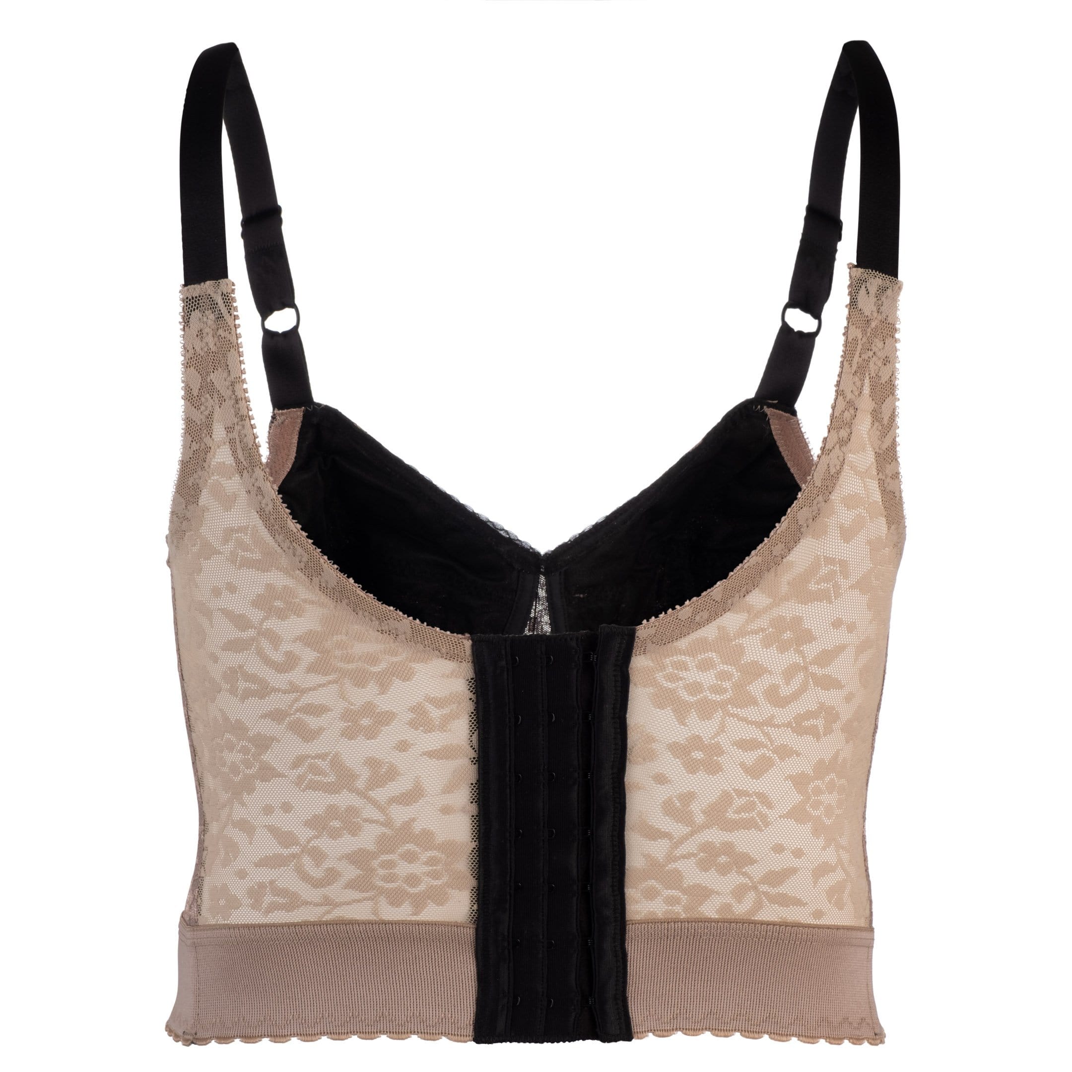 Longline Wireless Expandable Cup Bra | Mocha Black | Style 2202