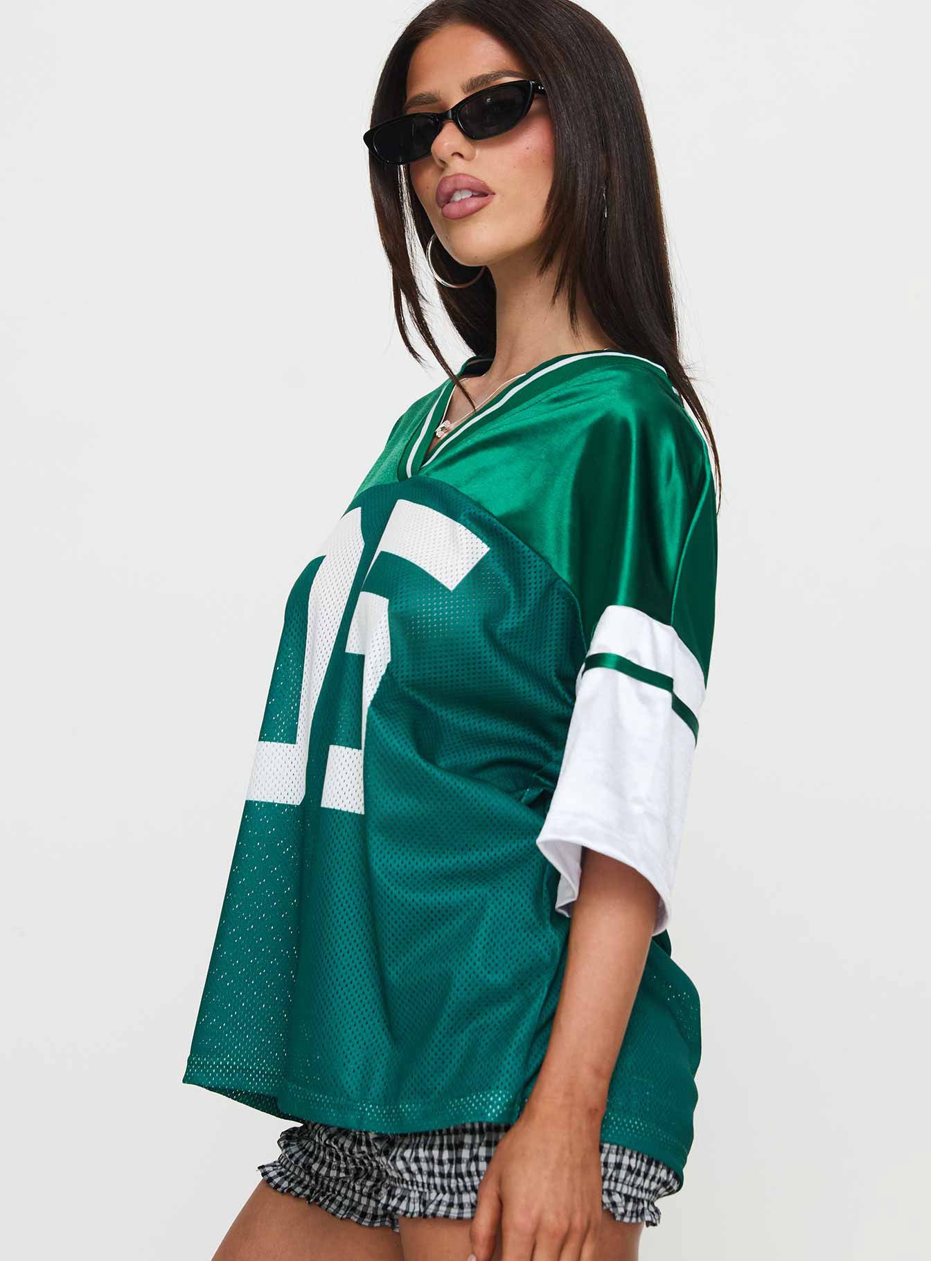 Kronwall Sports Jersey Top Green / White