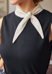 Rydell High Revisited Sleeveless Tie-Neck Top