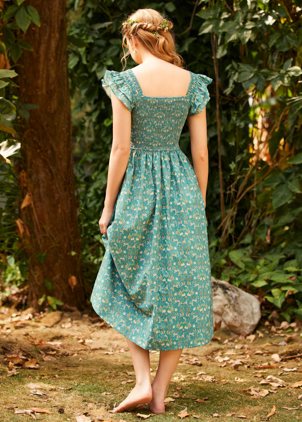 Flair and Square Babydoll Dress