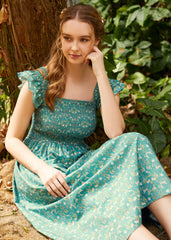 Flair and Square Babydoll Dress