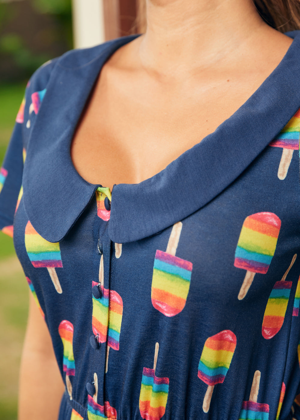 Dottie Delight Collared Dress