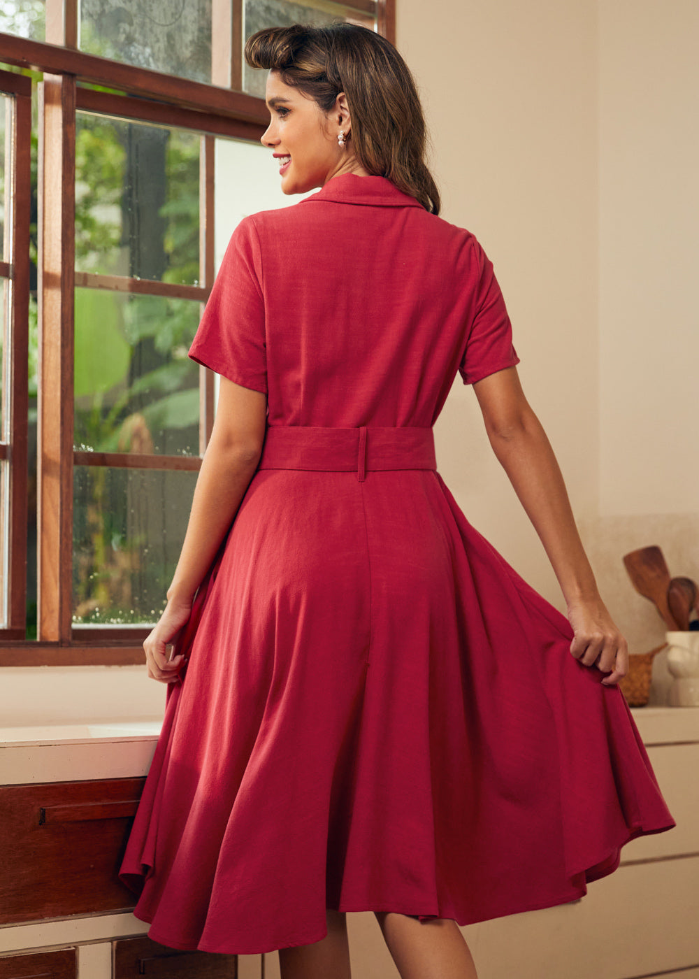 Rustic Elegance Casual Dress