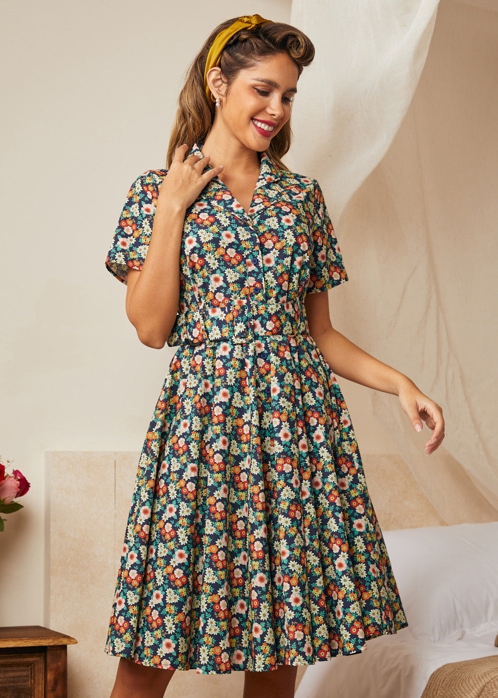 Rustic Elegance Casual Dress