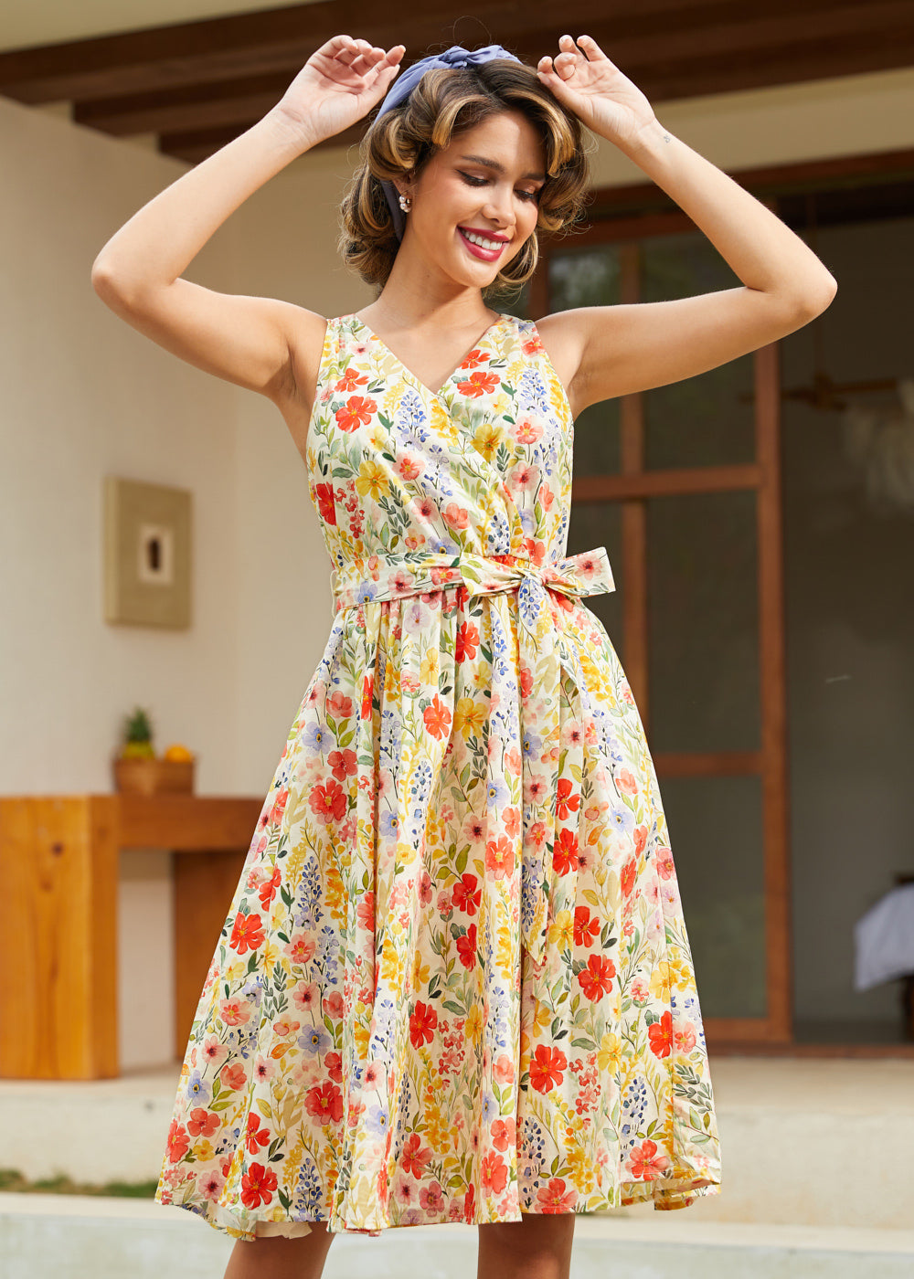 Instant Energy Faux-Wrap Dress