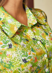 Goose in Bloom Button-Up Top (Hidden Kitties🐈‍⬛)