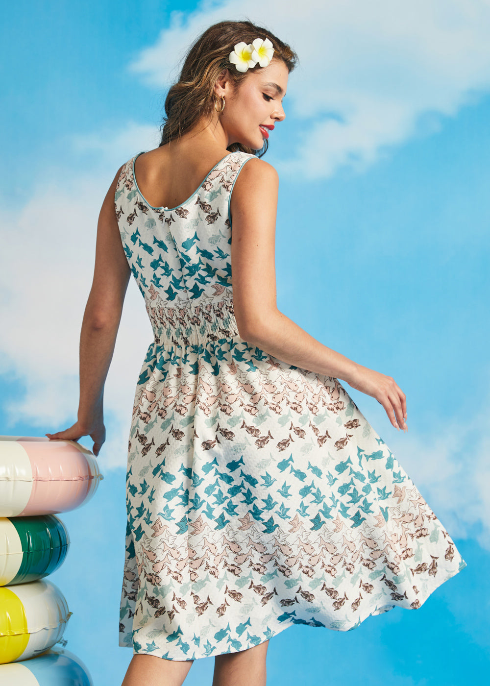 Ocean Air Fit & Flare Dress
