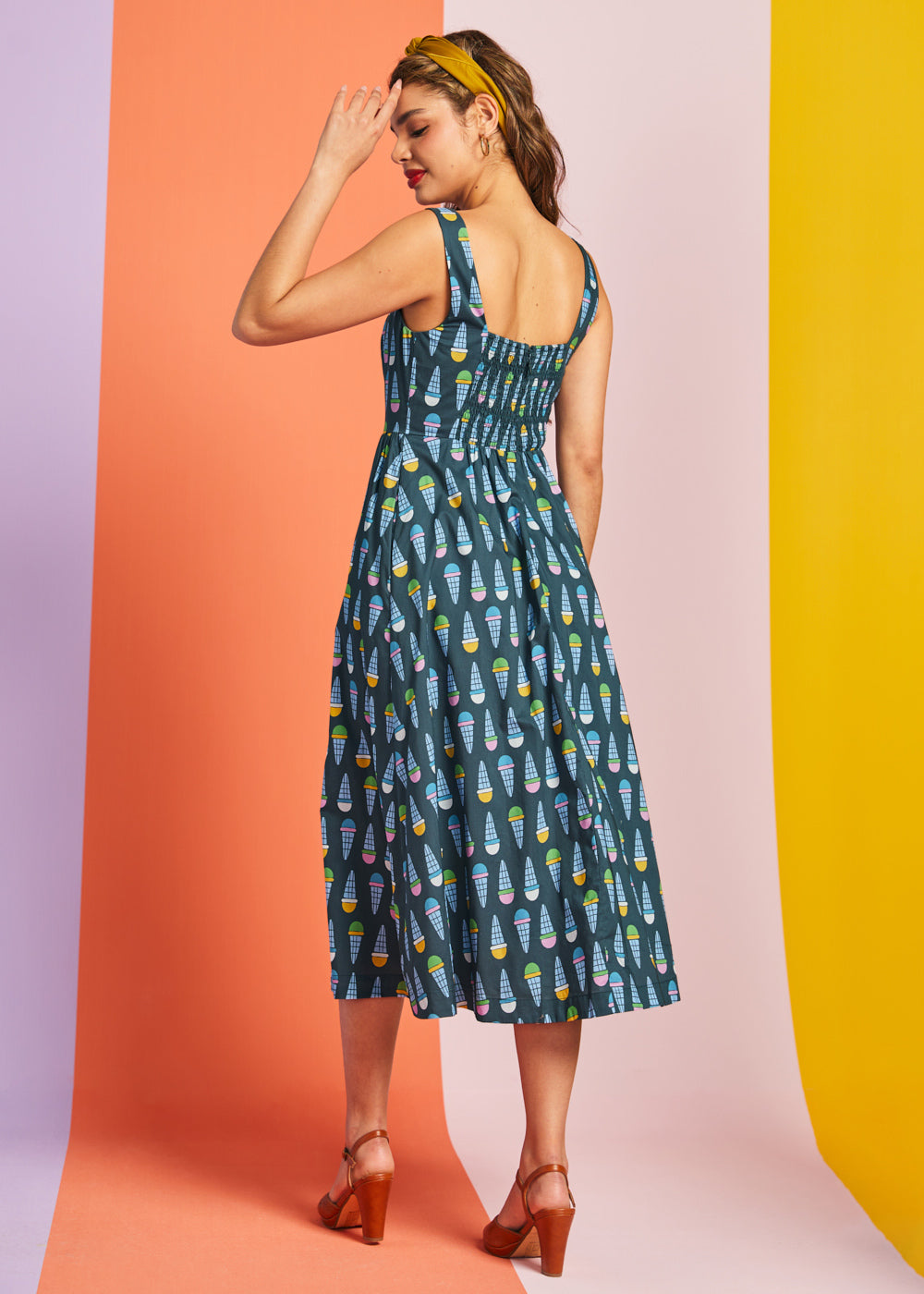 Squarely Charming Midi Dress