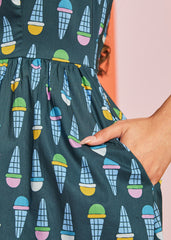 Squarely Charming Midi Dress
